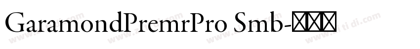 GaramondPremrPro Smb字体转换